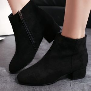 Black Suede Ankle Boots